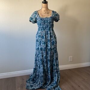 Free People Getaway Floral Tiered Maxi Dress
